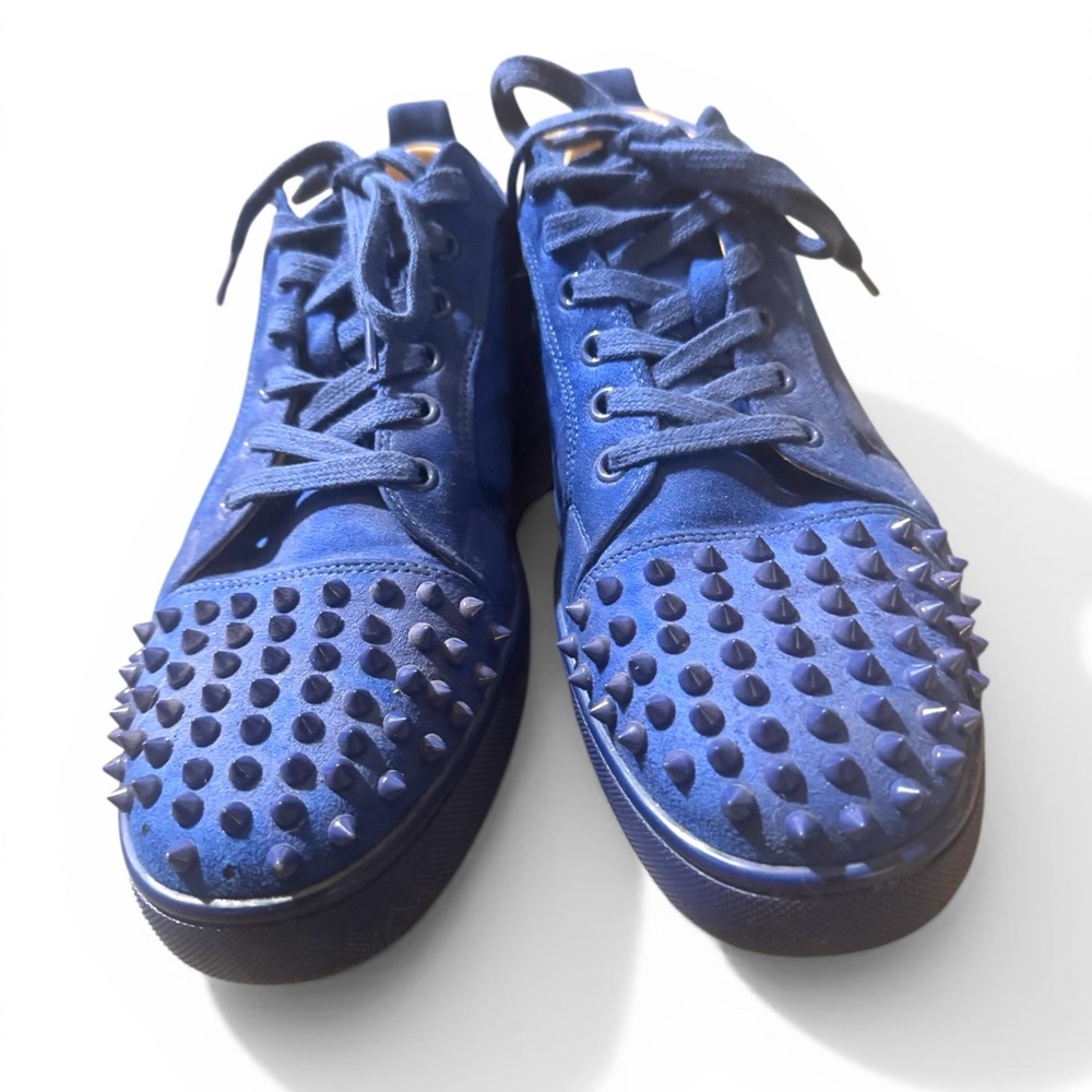 Louboutin Inspired Blue Suede Shoes